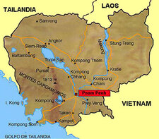 Camboya Mapa Camboya Mapa